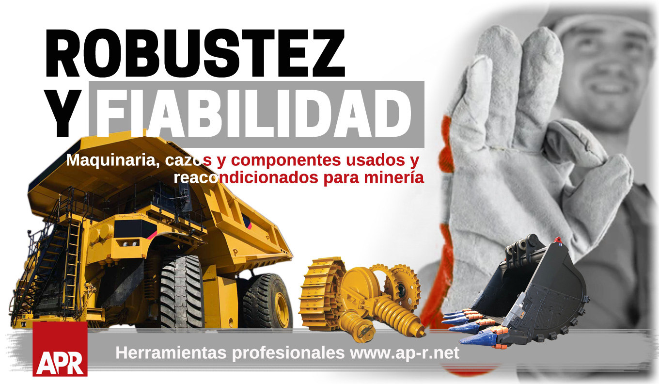 Maquinaria y componentes usados para minería