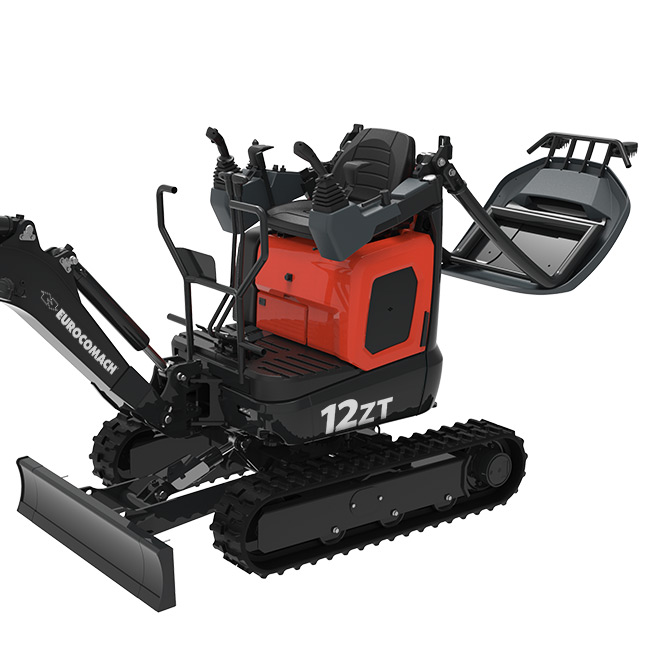 Miniexcavadora EUROCOMACH 12ZT cabina abatible