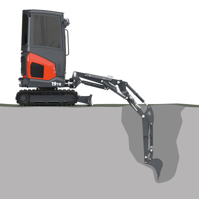Pluma triple miniexcavadora Eurocomach 19TR