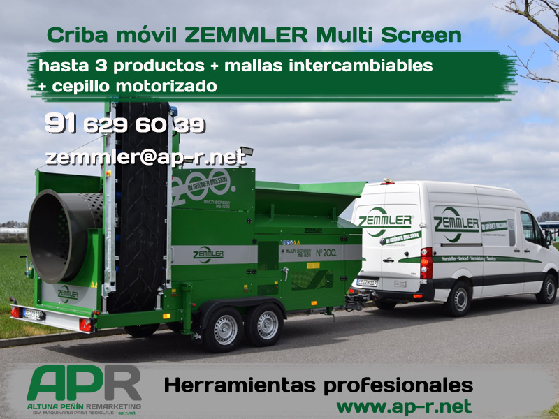 Criba tromel móvil para compost Zemmler